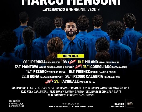 Marco Mengoni, sold out per Atlantico Tour