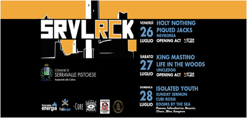 Serravalle Rock: arriva la quarta edizione (26-27-28 Luglio)