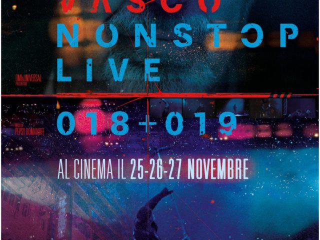 Vasco Non Stop Live 018+019 al cinema solo dal 25 al 27 novembre