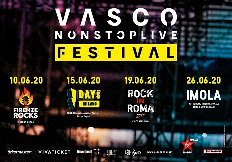 Vasco Rossi, nel 2020 4 imperdibili concerti