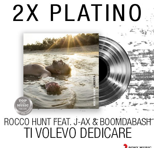 Doppio disco di platino per Rocco Hunt in compagnia di J-Ax e Boomdabash