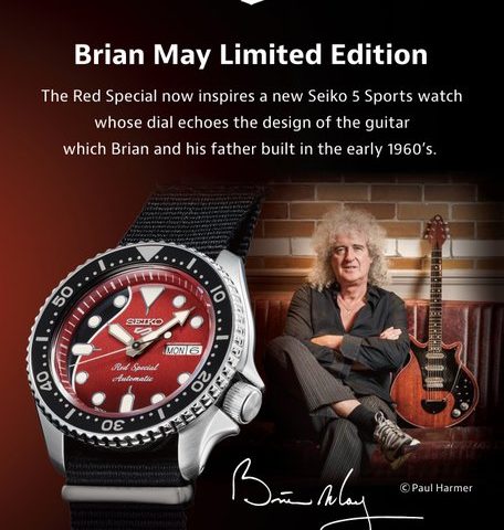 La chitarra Red Special di Brian May ispira un serie limitata di orologi