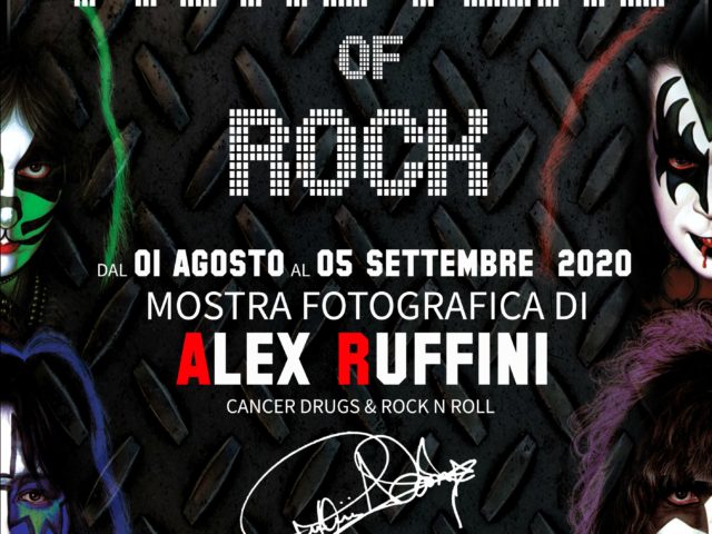 La mostra con le foto rock di Alex Ruffini con concerti ogni Sabato fino al 5 Settembre