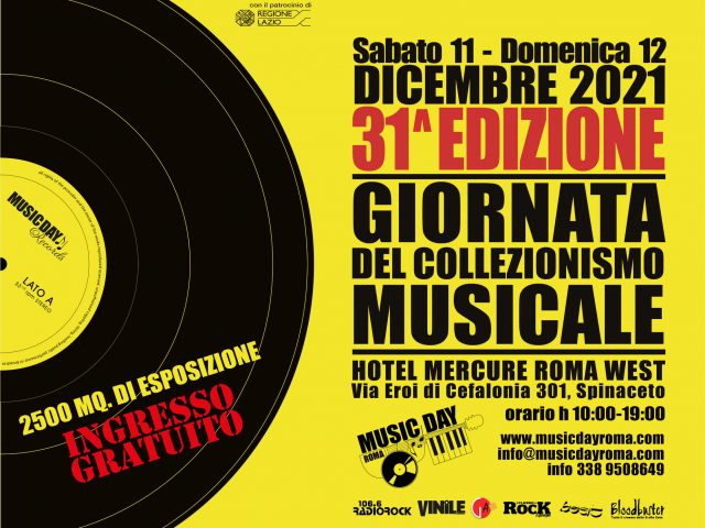 Music Day 31 a Roma l’11 e 12 dicembre con la musica di Donaggio, Micalizzi, Osanna, Oliver Onions, Gragnaniello e Piccioni