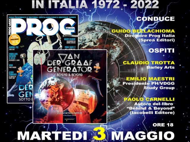 Van der Graaf Generator day il 3 maggio a Roma