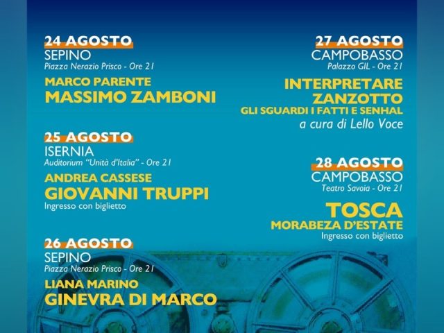 Sonika Poietika dal 24 al 28 Agosto con Tosca, Giovanni Truppi, Ginevra Di Marco, Massimo Zamboni, Marco Parente