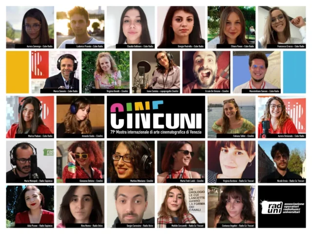 Unica Radio (emittente degli studenti universitari di Cagliari) va al Festival del Cinema di Venezia