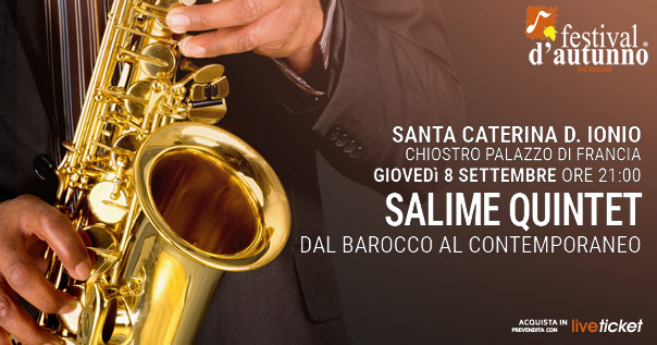 Dopo il concerto di Tony Hadley, al Festival d’Autunno arriva il sax di Francesco Salime