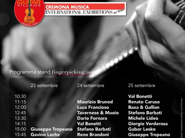 Un fiabesco concerto di Renato Caruso a Cremona Musica, ospite di Fingerpicking.net
