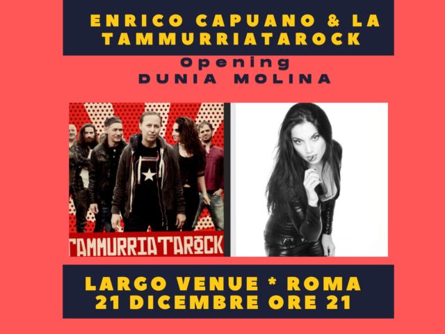 Enrico Capuano e Tammurriatarock: il 21 dicembre a Roma concerto di Natale Folk Rock