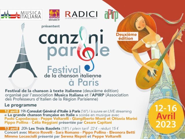 Festival Canzoni & Parole a Parigi con Pippo Pollina, Paolo Capodacqua, Peppe Voltarelli