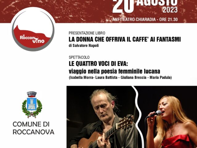 20 Agosto a Roccanova concerto di Donatella Alamprese sulla poesia delle donne lucane