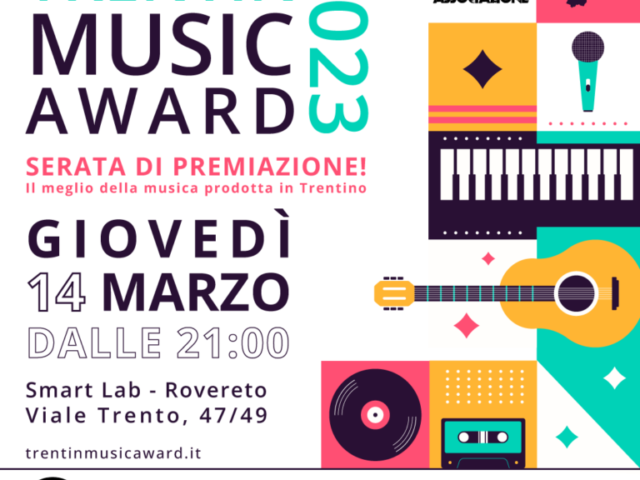 I vincitori del Trentin’ Music Award premiati il 14 Marzo a Rovereto