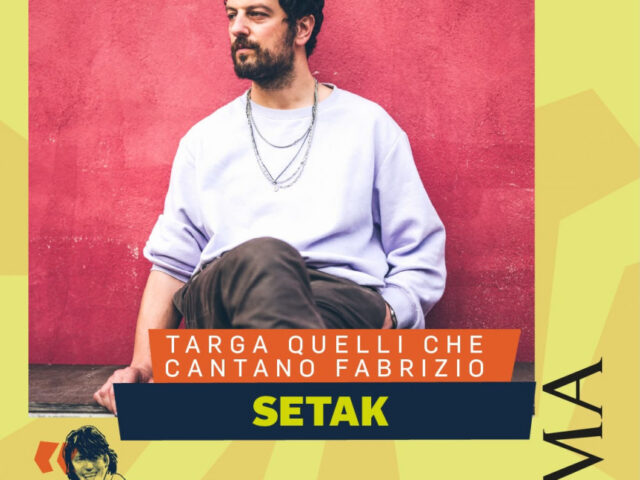 Setak vince la targa Quelli Che Cantano Fabrizio del Premio Fabrizio De André